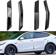 APESER Compatible with Tesla Model Y Door Edge Guards Protector,4 Pcs Black Car Door Anti-Collision Strips for Model Y 2020 2021 2022 2023 Scratch Guard Model Y Door Protector Strip