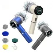 Electric Cleaning Brush 5in1 Spin Scrubber Cordless Power Scrubber Brush Heads
