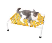 Elevated Dog Bed Pet Cat Portable Raised Dog Cat Durable Raised Pet Bed-Style 1