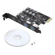 PCI Express Extension Card PCIE to USB 3.2 Gen 1 5Gbps 4Ports Hub Converter