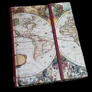 Old World Map Journal Peter Pauper Press Lined Pages Magnetic Closure Travel