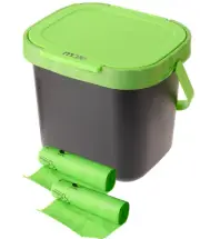 Maze 7lt Kitchen Caddy with 40 x Compostable Bags
