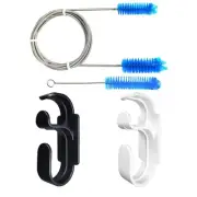 CPAP Cleaning Kit with Hose Holder & Hooks - 7ft Tube Brush, 7" Mask Cleaner ...