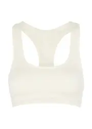 PRISM2 Elated Ribbed Sports bra - Cream ONE SIZE