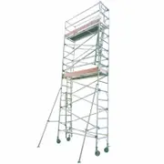 Instant Access 0.8m x 6m 225kg Aluminium Single Width Mobile Scaffold Tower