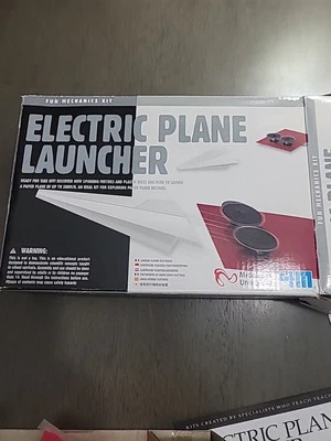 4M Electric Plane Launcher Kit Fun Mechanics Kit for Paper Airplanes Open Box