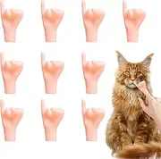 Tiny Hand for Fingers,10X Miniature Finger Puppets for Cats - Realistic Party Favors, Gag Accessory for Pretend Show Performance Prank Birthday Celebration