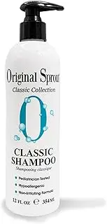 Original Sprout Classic Shampoo for All Hair Types, Sulfate Free and Vegan Shampoo, 12 oz. Bottle