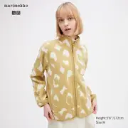Marimekko size L (14-16) Fleece Full-Zip Long Sleeve Jacket (beige)