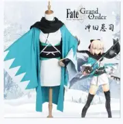 Okita Souji Cosplay Sakura Saber Artoria Pendragon Anime Fate Uwowo Costume
