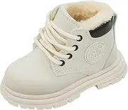 [KEOYA] Kids Work Boots Toddler Boys Girls Classic Waterproof Winter Snow Boots Ankle Lace Up Rubber Sole Construction Boots