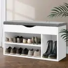 Artiss Shoe Rack Storage Bench Cabinet Box Drawer Organiser Shoes Shelf Drawers