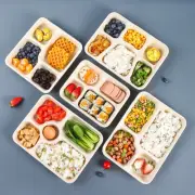 ​25/50x Biodegradable Lunch Box Takeaway Containers with Compartment Paper Lid