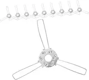 OSALADI DIY Lampshade Spring Clip 10pcs 3 Fork Lampshade Bracket Ring Adapter for Lighting Fixtures