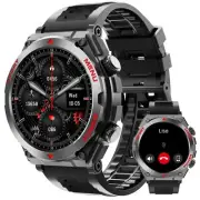 Military Smart Watch for Men Answer/Make Call 1.52" HD Smartwatch for Android...