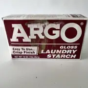 Argo Gloss Laundry Starch Discontinued Red Box New ( Read)