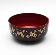 OTSUMAMI TOKYO Sakura Cherry Brossom Pattern Soup Bowl, Tonjiru Cup for Miso Soup, Noodles, Rice bowl, Donburi Dishwasher Safe, Made in Japan (1pc, Large 5.1 x 2.5 in. 18.6 fl oz.)