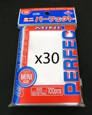 30x KMC Mini Perfect Fit / Size Sleeves - 3000 Count - Yugioh Vanguard - 60x87mm