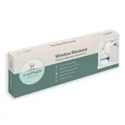 3pc Ergopouch Adhesive-Free Window/Glass Sunlight Blockout Film White 46x183cm