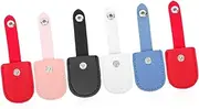 TEHAUX 6pcs Cuticle Scissor Covers Nail Clippers Protective Sleeves Pu Nail Art Tools Holders for Salon
