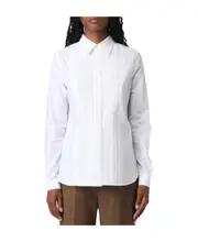 White poplin shirt FR36 white
