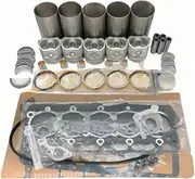 Compatible For Kubota F2302 Rebuild Kit Engine Complete Gasket Kit + Piston With Ring + Cylinder Liner + Crankshaft Conrod Bearing Set