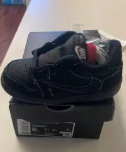 Size8c Jordan 1 Retro Low OG SP x Travis Scott Black Phantom