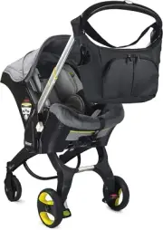 Baby & Beyond Essential Bag, Compatible with Doona Car Seat Stroller, Black