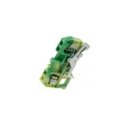281-907 Connector: Rail - 0.08-4mm² Ways: 1 Terminal: 2 Yellow Green WAGO