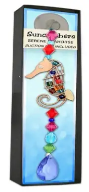 Pilgrim Imports - Suncatcher - Serene Seahorse - Silver & Rose Copper - NEW