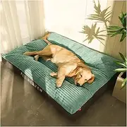 Dogs Beds Dog Halloween Sofa Warm Pet Winter Mat Christmas Medium Beds Dogs Bedding Puppy Baskets Supplies Large Pets(Green,L)