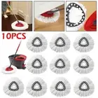 10PCS Replacement Microfibre Spin Easy Wring Mop Clean Refill Head for Vileda