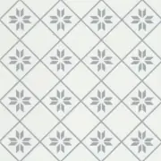 Emser Tile F39GEOM1010V2 Geometry - 10" x 10" Square Floor and - Gray Petal