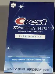 Crest 3d Whitestrips Classic White 20 Strips, Exp 10/2026