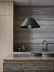Beacon Lighting Pompeii 1 Light Pendant in Vintage Nickel
