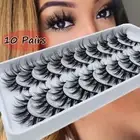 Tools Wispies Fluffy Full Volume False Eyelashes 3D Mink Hair Lash Extension