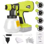 Cordless High Pressure Spray Gun Airless Paint Sprayer For Ryobi 18V Battery NEW