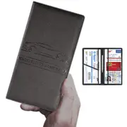 Car Registration And Insurance Card Holder Vehicle License Glove Box Document Organizer