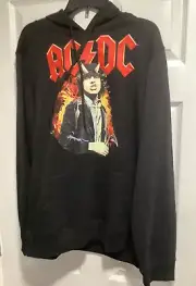 AC/DC "Highway To Hell" Black Pullover Hoodie, Sweatshirt L NWT