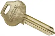 Single Section Standard Bow Key Blanks, Nickel Plated