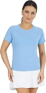 [IBKUL] Athleisure Wear Sun Protective UPF 50 Icefil Cooling Tech Solid Short Sleeve Crew Neck - 85000