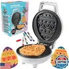 Mini Easter Egg Waffle Maker- Make Holiday Morning Breakfast Special - Includ