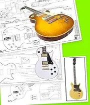 ALS Les Paul Plan Combo [3 x Plans] - Les Paul '59, Custom & Jr Double Cutaway - Full Scale Prints