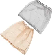 2pcs Hat Mosquito Net Outdoor Net Hat Lightweight Breathable Mesh Netting for Fishing Hiking Camping