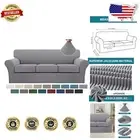 Elegant 4-Piece Sofa Slipcover Set - Durable Jacquard Fabric for Dogs