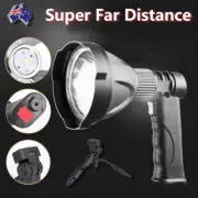 LED Handheld Spotlight Rechargeable Hunting Camping Flashlight Torch Spot Light