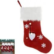 Christmas Stocking With Lights Pendant for Xmas Tree Home Party Decor-Santa Claus
