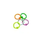 Pack of 5 Neon Enamel Coated CBR Captive Bead Rings Eyebrow Cartilage 18g 8mm