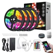 4x5M Smart LED RGB Strip Light 600 LEDs 5050 SMD Waterproof APP Control Music Sync Work with Alexa Google TV Backlight Decoration 12 V