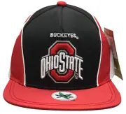 Mitchell & Ness Black/Red NCAA Ohio Buckeyes Freethrow Snapback - OSFA